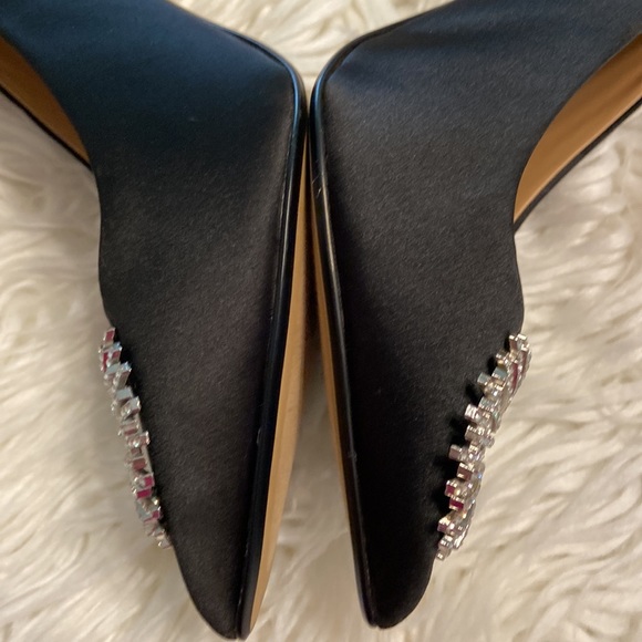 Very elegant Express high heel shoes size 10 brand new color black with silver - Picture 7 of 16